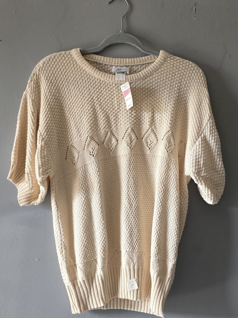 Ultra Rare 80s 90s Alicia Jcpennys Sweater With Tags Size Medium 100% Cotton